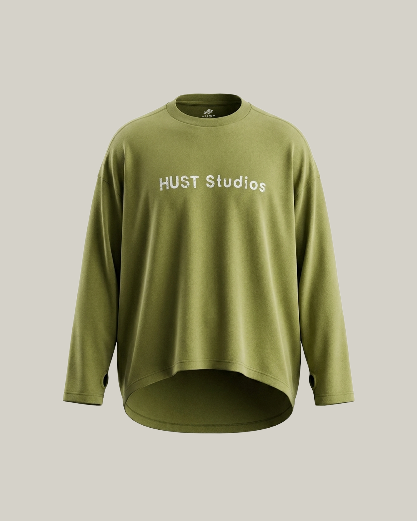 hust-studios-long-sleeve | Olive Green