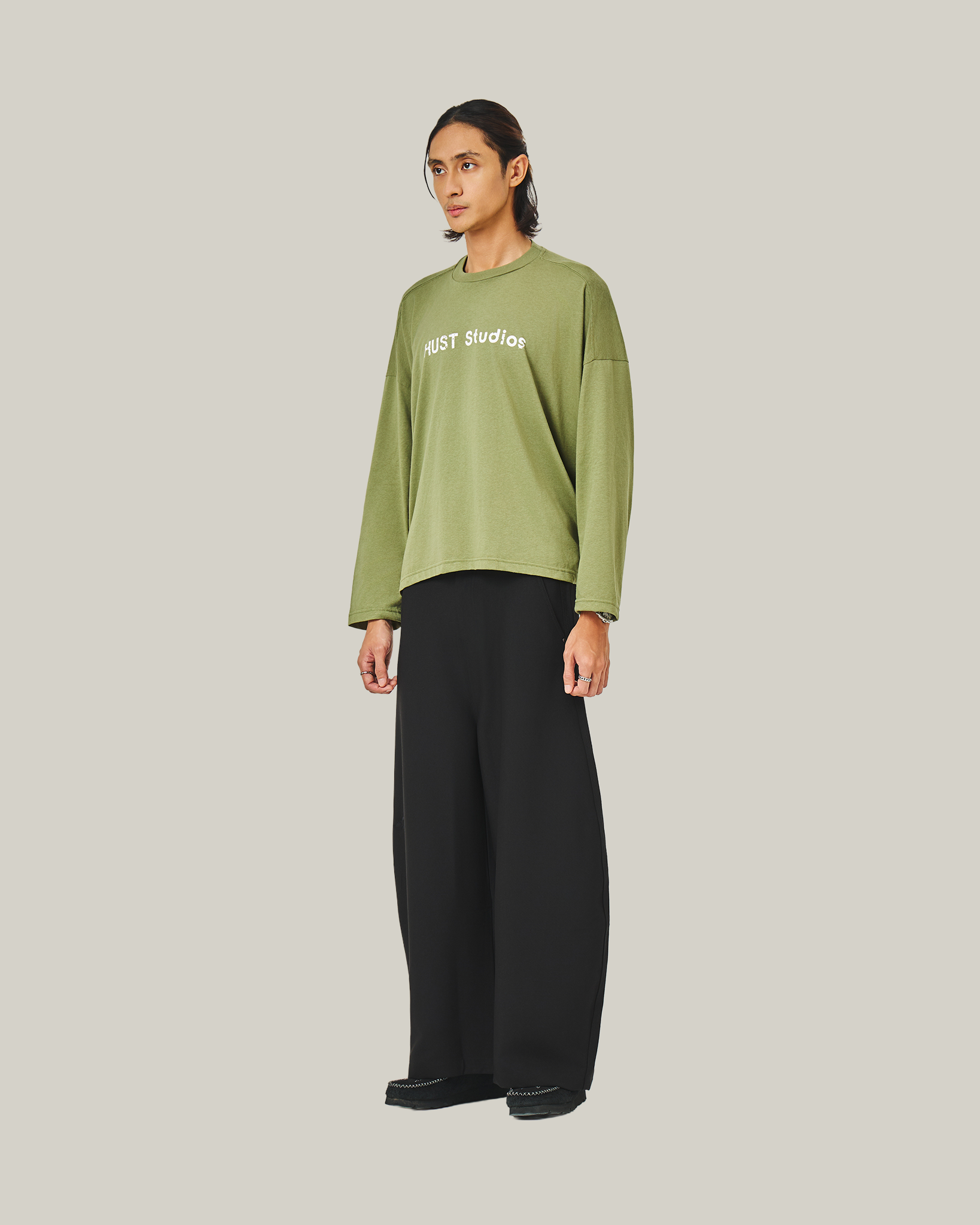 hust-studios-long-sleeve | Olive Green