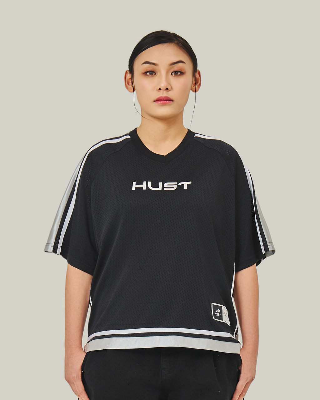 HUST Technical Mesh Jersey in Black