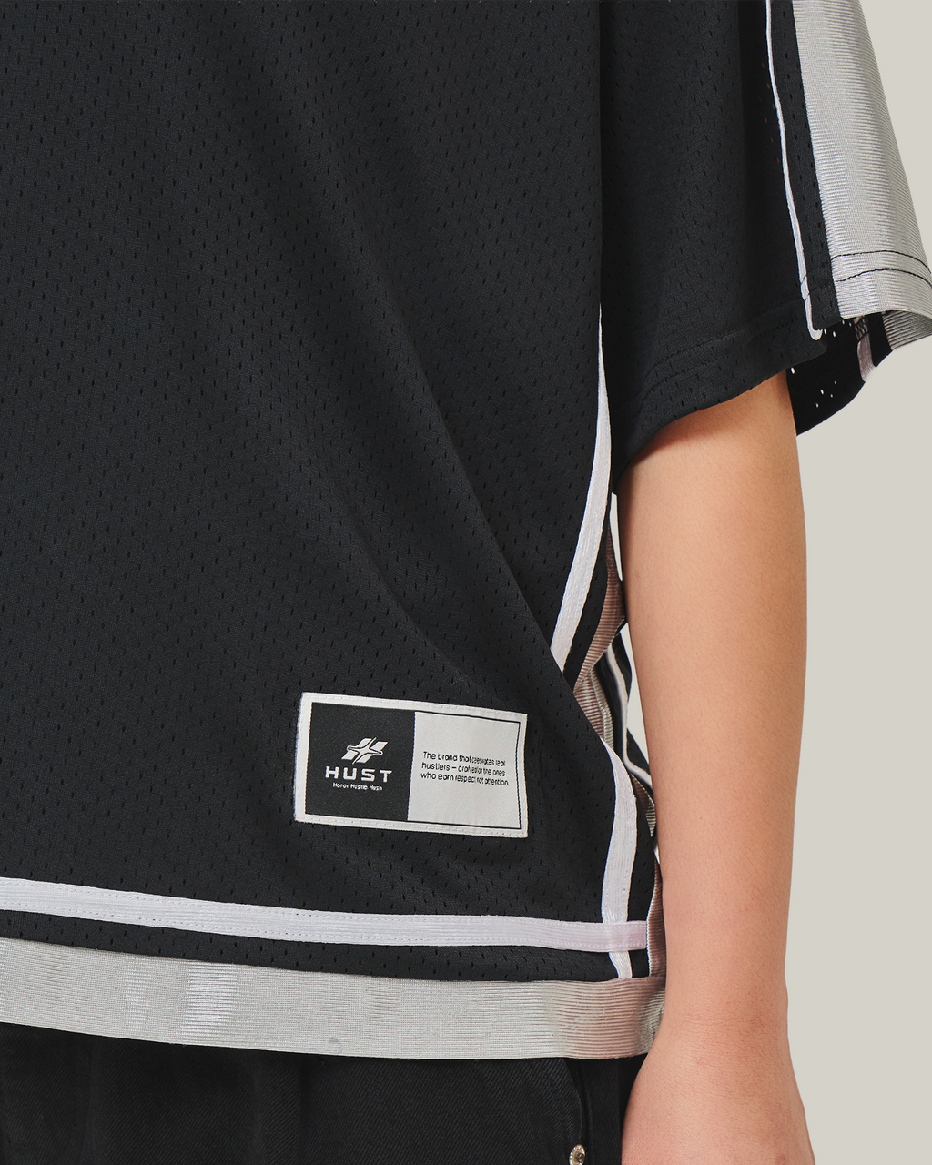 HUST Technical Mesh Jersey in Black