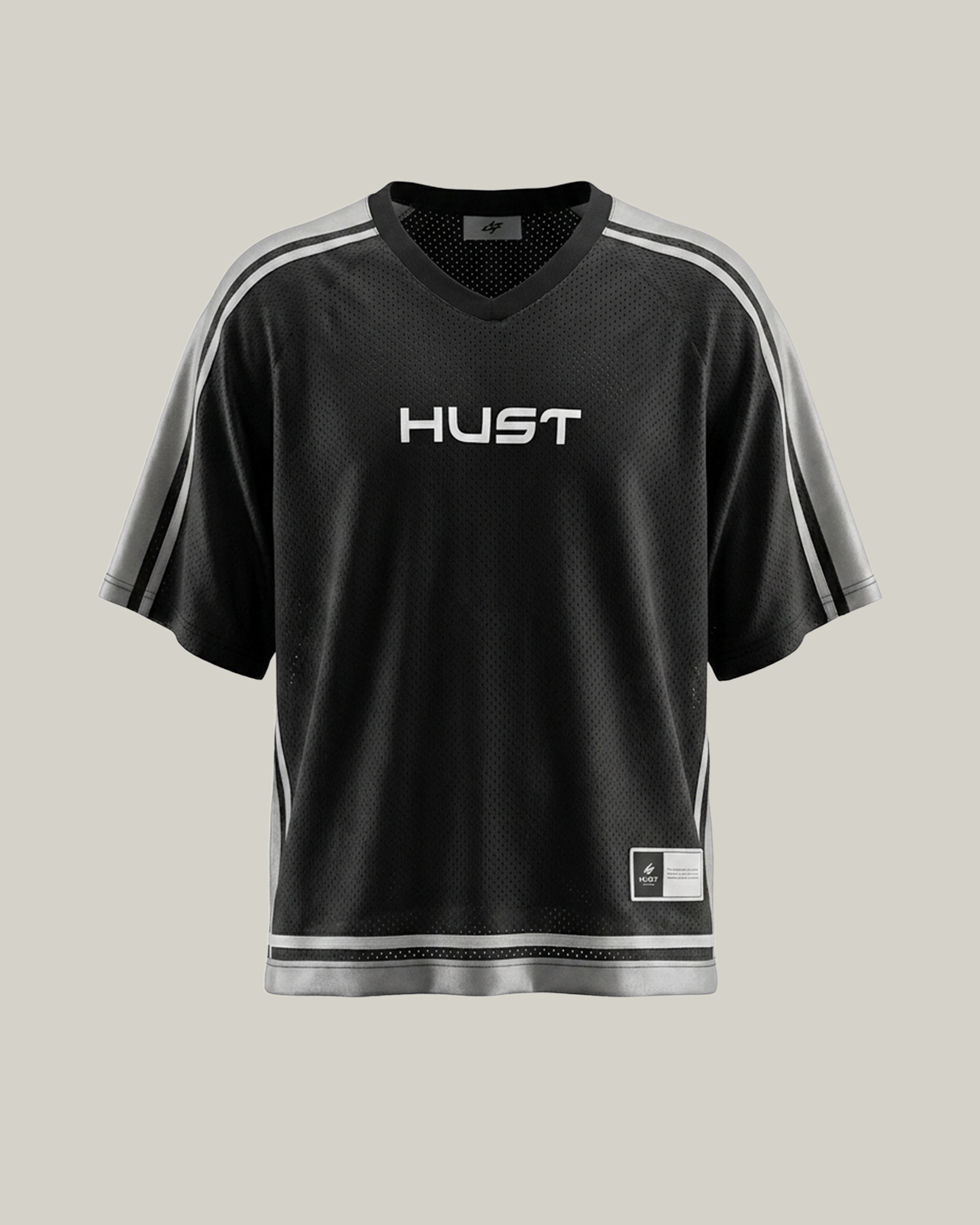 hust-technical-mesh-jersey | Black