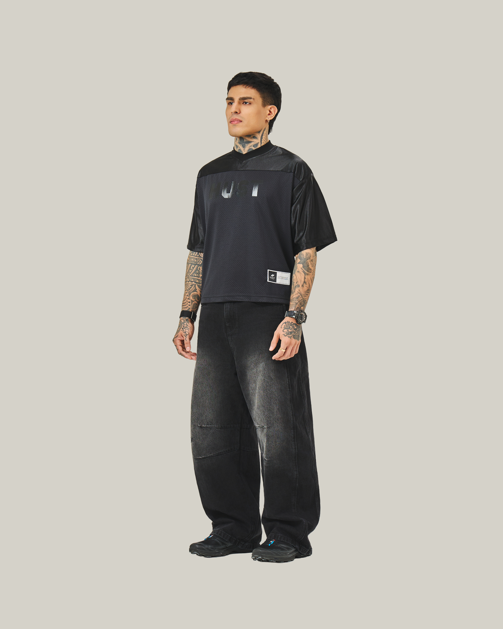 hust-technical-street-jersey | Black